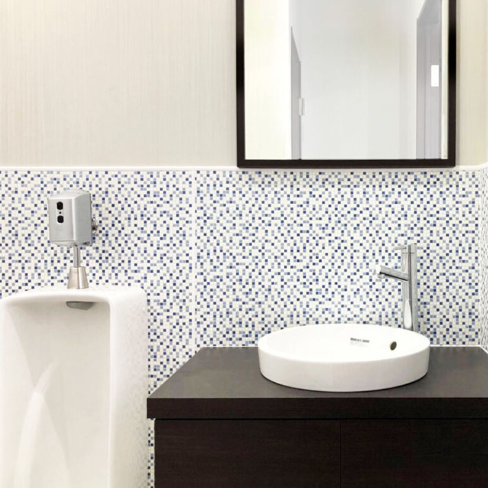 モザイクタイル柄キッチンパネル